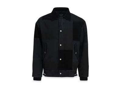 COMME des GARCONS HOMME Jacket With Tone-On-Tone Patchwork "Black"