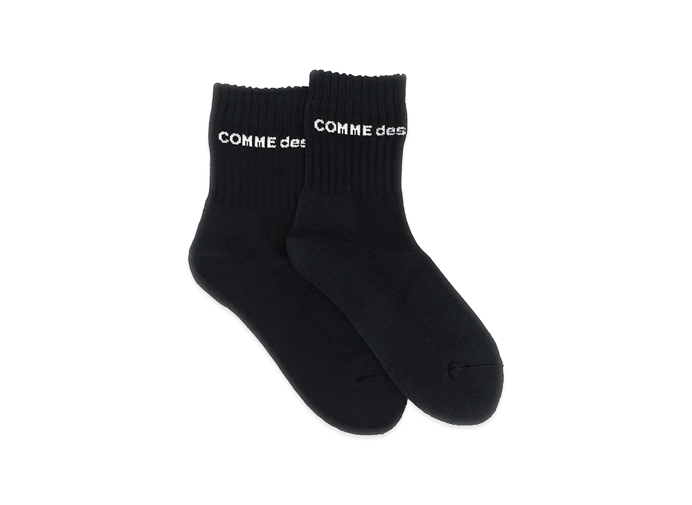 COMME des GARCONS HOMME Logo Socks "Black"