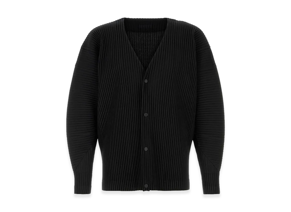 ほぼ未使用 90s コムデギャルソンオム カーディガン 黒 ブラック COMME des GARCONS HOMME Polyester Cardigan 