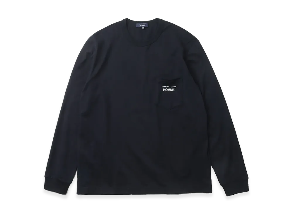 COMME des GARCONS HOMME Long Sleeve T-Shirts "Black"
