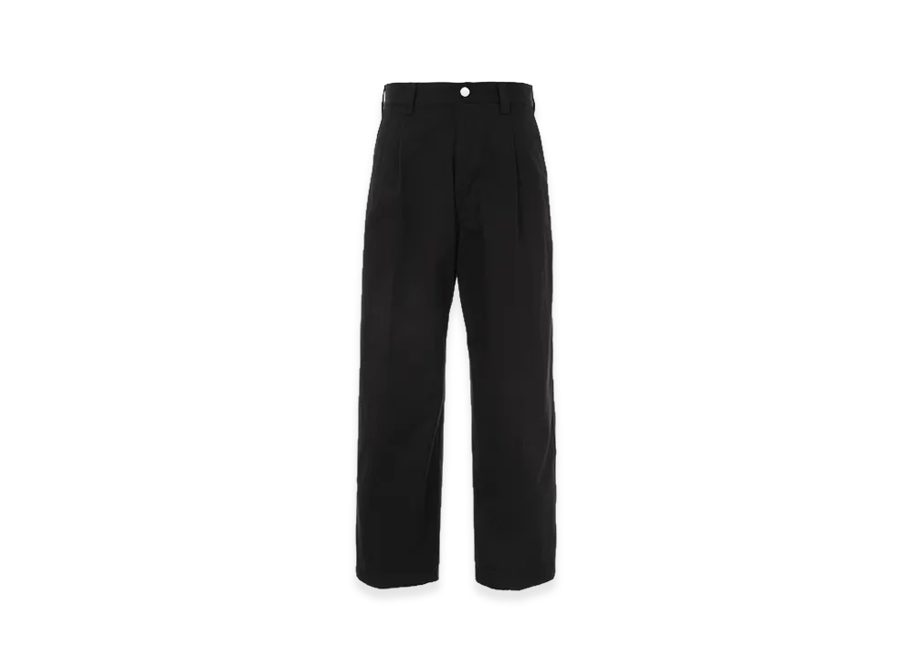 COMME des GARCONS HOMME Cotton Serge Plain Baggy Pants "Black"