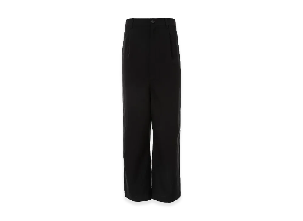 COMME des GARCONS HOMME Wool Gabardine Plain Baggy Pants "Black"
