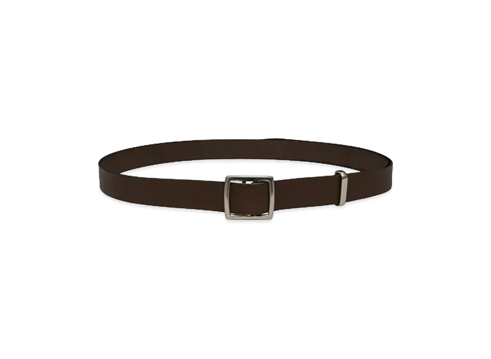 COMME des GARCONS HOMME Steer Oil Smooth Holeless Belt 30mm "Brown"