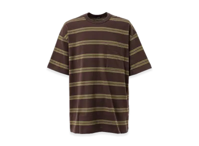 COMME des GARCONS HOMME Cotton Border Pattern T-Shirts "Brown"