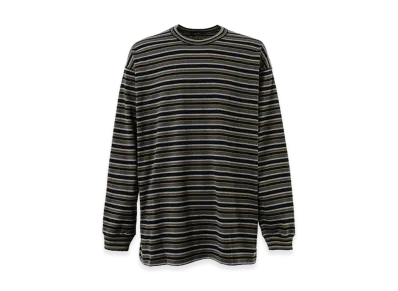 COMME des GARCONS HOMME Cotton Border Long Sleeve T-Shirt "Black"