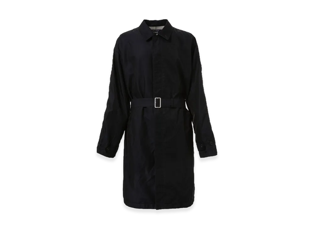COMME des GARCONS HOMME Cotton Polyester Garbardine Coat "Navy"