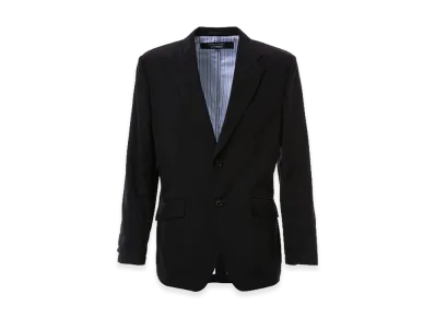 COMME des GARCONS HOMME Wool Poplin Classic Jacket "Navy"