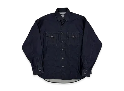 COMME des GARCONS HOMME Light Ounce Denim 3 Layer Laminate Shirt "Navy"