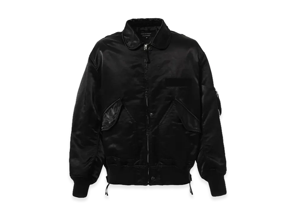 COMME des GARCONS HOMME Cotton Nylon Twill Over Dye Militaly Jacket "Black"