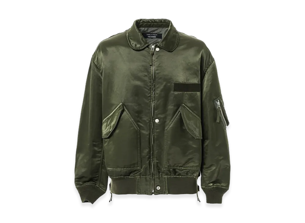 COMME des GARCONS HOMME Cotton Nylon Twill Over Dye Militaly Jacket "Khaki"