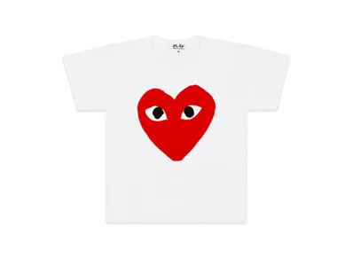 COMME des GARCONS PLAY Kids T-Shirt "White"