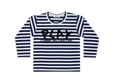 COMME des GARCONS PLAY Kids T-Shirt "Navy/White"