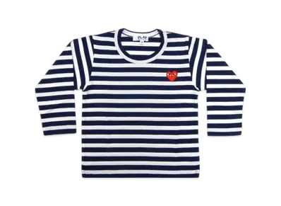 COMME des GARCONS PLAY Kids Striped T-Shirt "Navy/White"