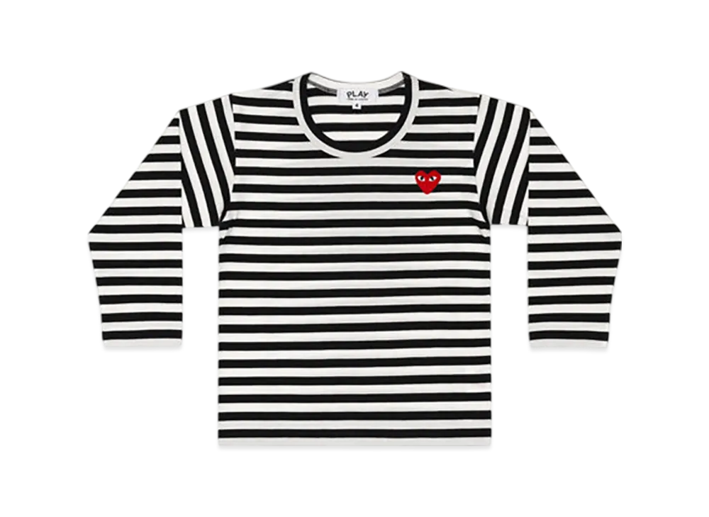 COMME des GARCONS PLAY Kids Striped T-Shirt "Black"