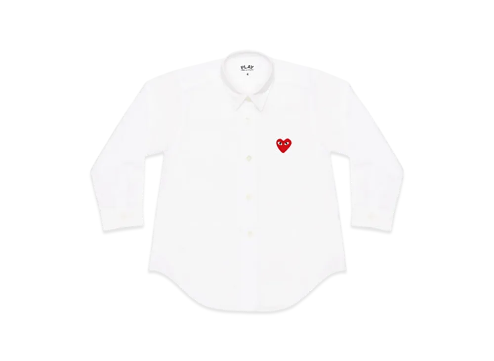 COMME des GARCONS PLAY Kids Shirt "White"