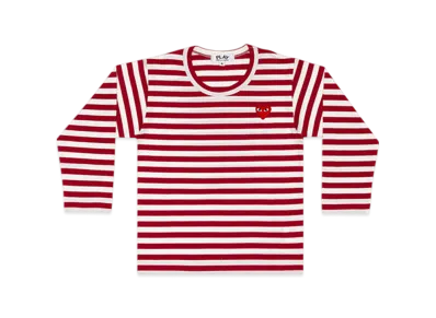 COMME des GARCONS PLAY Kids Striped T-Shirt "Red"