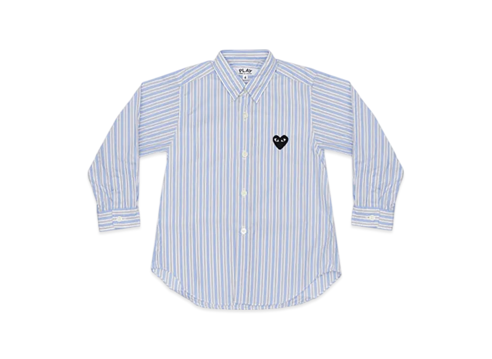 COMME des GARCONS PLAY Kids Striped Shirt C "Blue"