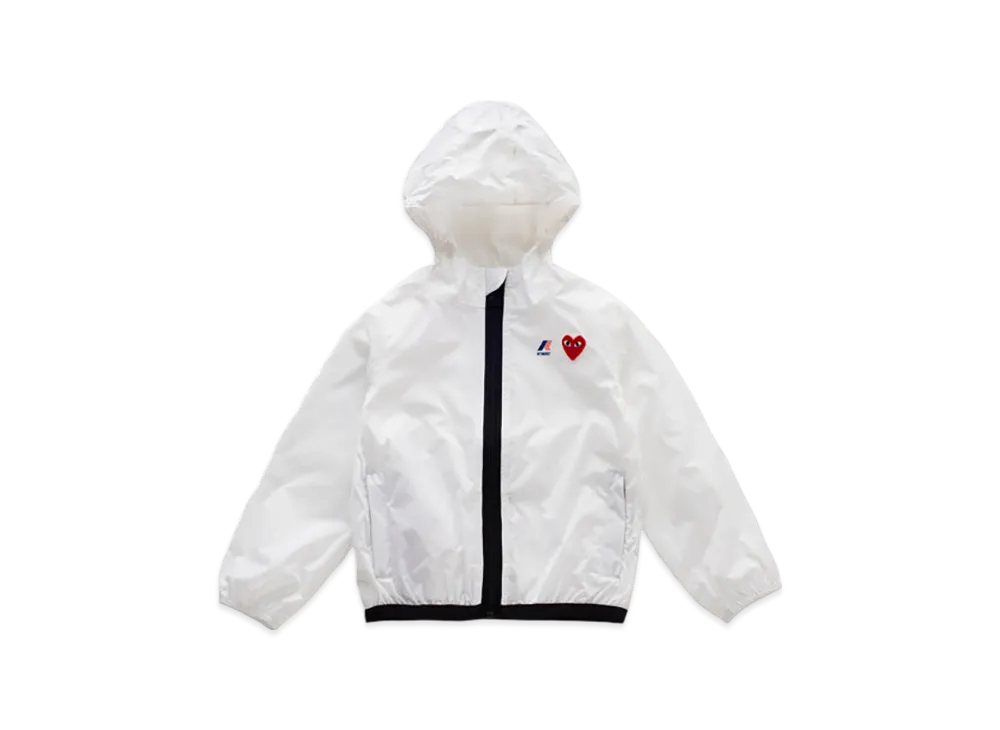 COMME des GARCONS PLAY K-Way Full Zip Kids "White"
