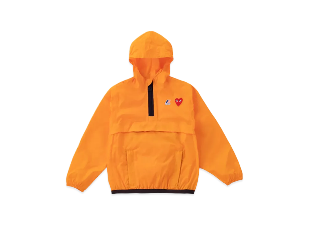 COMME des GARCONS PLAY K-Way Half Zip Kids "Orange"