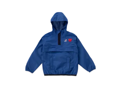 COMME des GARCONS PLAY K-Way Half Zip Kids "Blue"