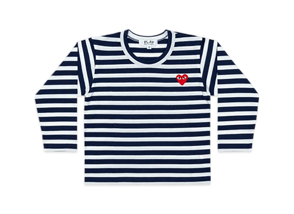COMME des GARCONS PLAY Kids T-Shirt "Navy/White"