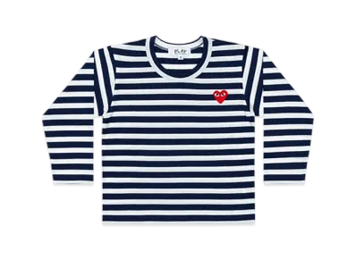 COMME des GARCONS PLAY Kids T-Shirt "Navy/White"
