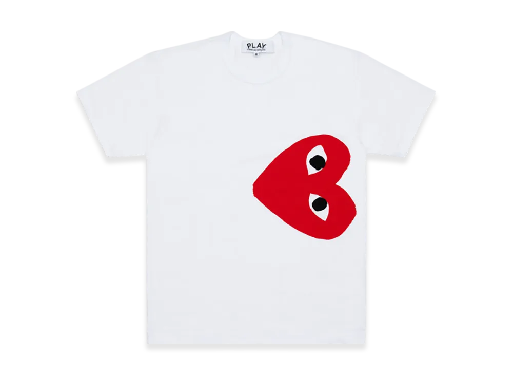 COMME des GARCONS PLAY CDG Cotton Jersey Print/Red x Black "White"