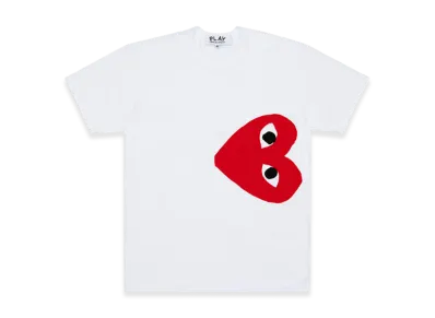 COMME des GARCONS PLAY CDG Cotton Jersey Print/Red x Black "White"
