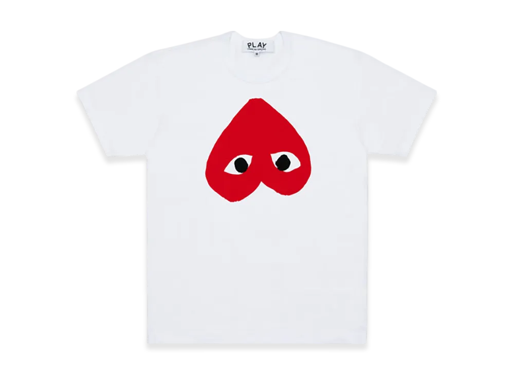 COMME des GARCONS PLAY CDG Cotton Jersey Print/Red x Black "White"