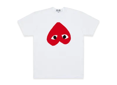 COMME des GARCONS PLAY CDG Cotton Jersey Print/Red x Black "White"