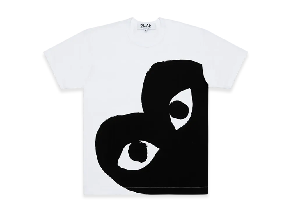 COMME des GARCONS PLAY CDG Cotton Jersey Print/Black "White"