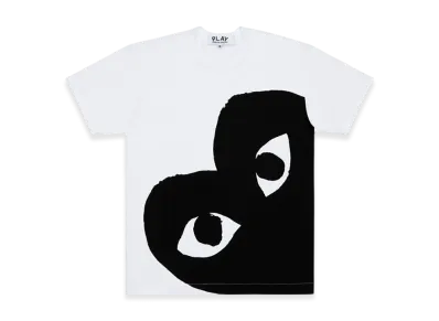 COMME des GARCONS PLAY CDG Cotton Jersey Print/Black "White"