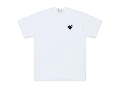 COMME des GARCONS PLAY Unisex T-Shirt Emblem x Metalstone "White/Black"