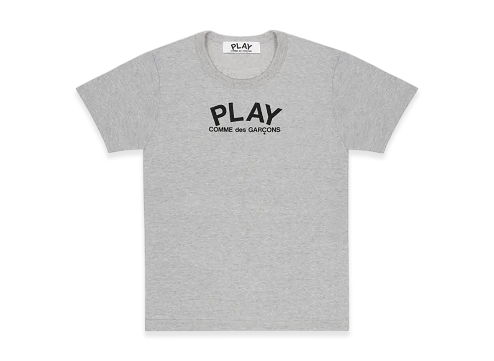 COMME des GARCONS PLAY Unisex Printed T-Shirt "Top Gray"
