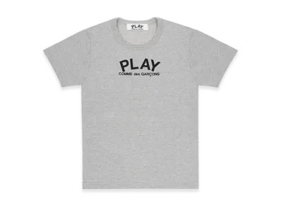 COMME des GARCONS PLAY Unisex Printed T-Shirt "Top Gray"