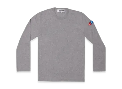 COMME des GARCONS PLAY Invader Cotton L/S T-Shirt Ladies "Gray"