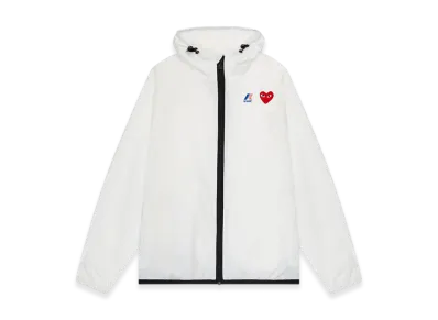 COMME des GARCONS PLAY K-Way Full Zip "White"