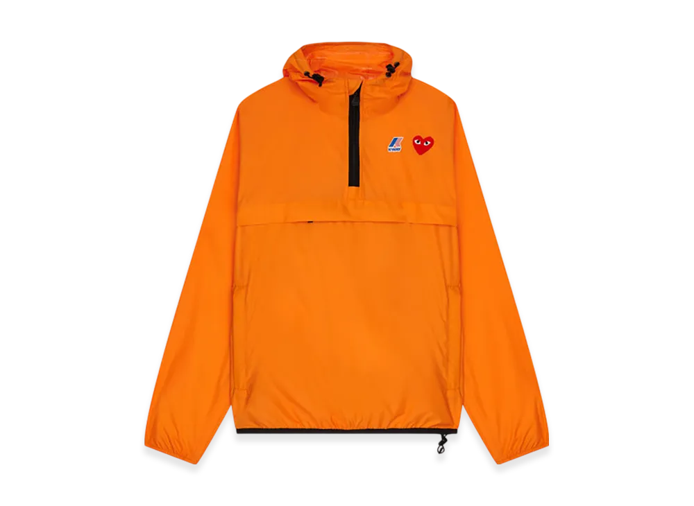 COMME des GARCONS PLAY K-Way Half Zip "Orange"