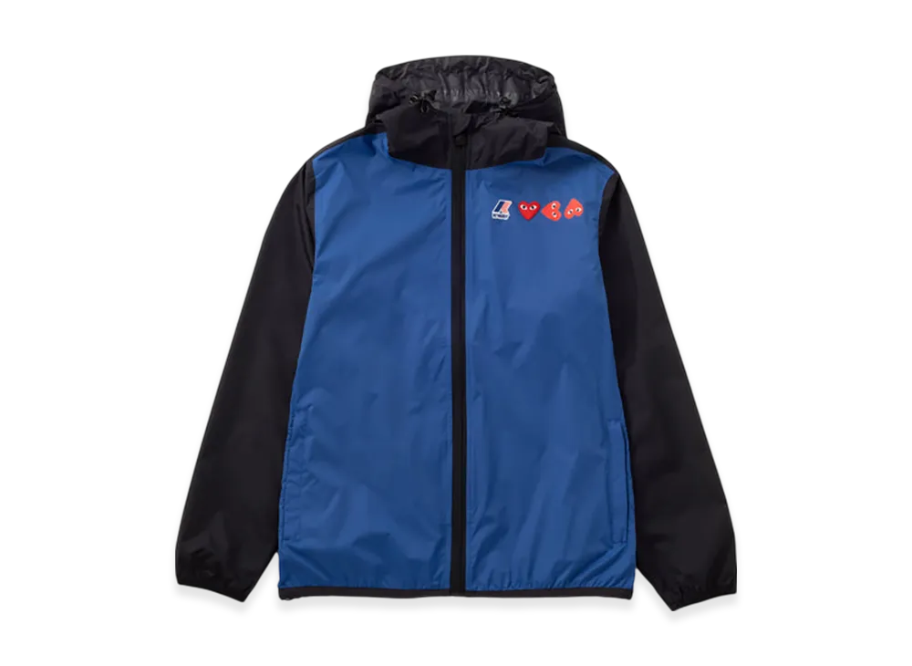 COMME des GARCONS PLAY K-Way Full Zip "Black/Blue"