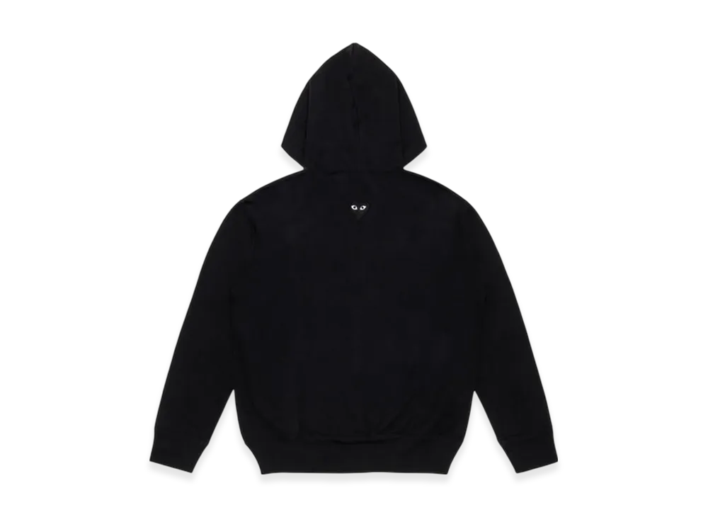COMME des GARCONS PLAY Unisex Back Printed Zip-Up Hoodie "Black"