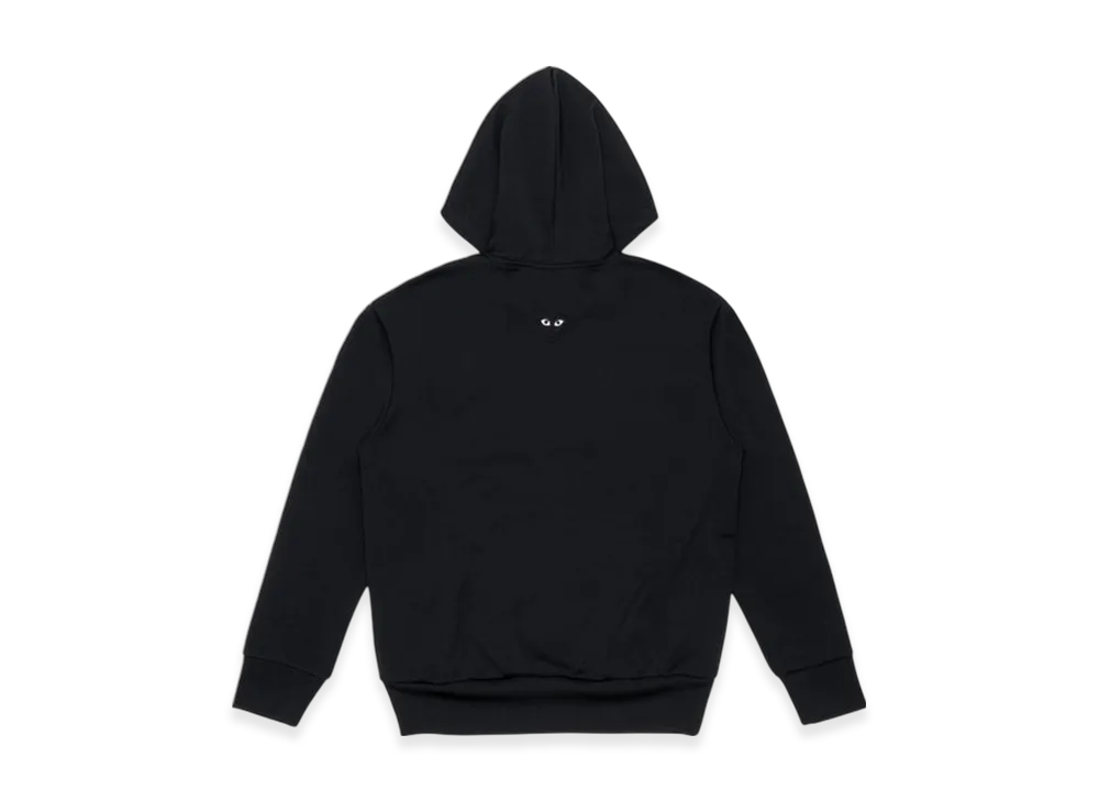 COMME des GARCONS PLAY Unisex Back Printed Zip-Up Hoodie "Black"