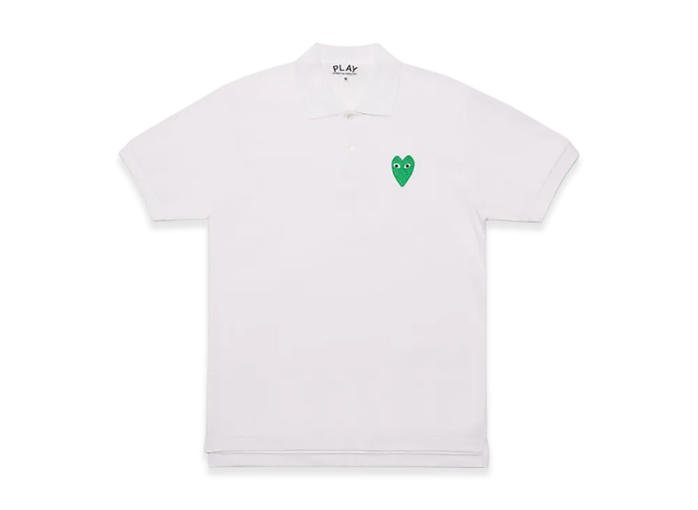 COMME des GARCONS PLAY Unisex Polo "White"
