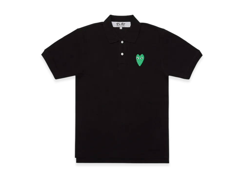 COMME des GARCONS PLAY Unisex Polo "Black"