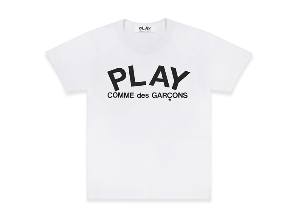 COMME des GARCONS PLAY Printed Logo T-Shirt "White"