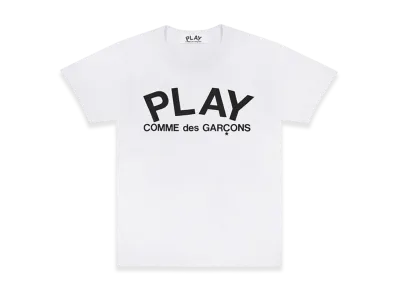 COMME des GARCONS PLAY Printed Logo T-Shirt "White"
