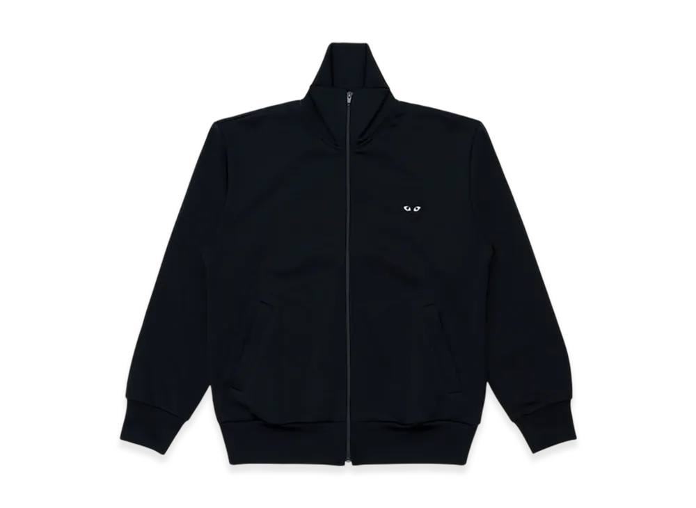 COMME des GARCONS PLAY Back Printed Black X White Blouson With Black Emblem "Black"