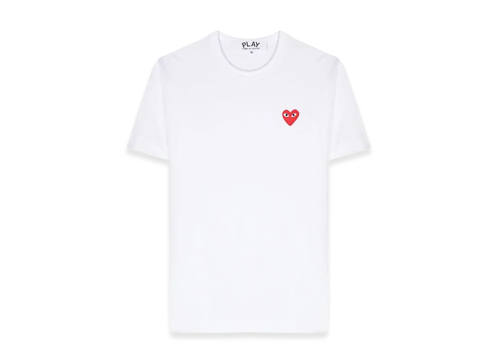 PLAY COMME des GARCONS Logo Patch T-Shirt "White"