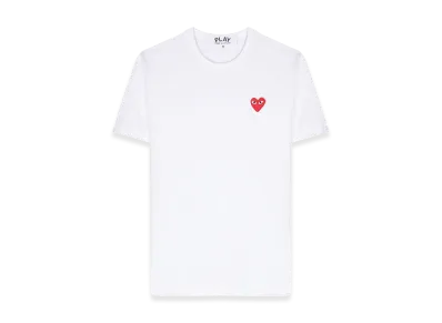 PLAY COMME des GARCONS Logo Patch T-Shirt "White"