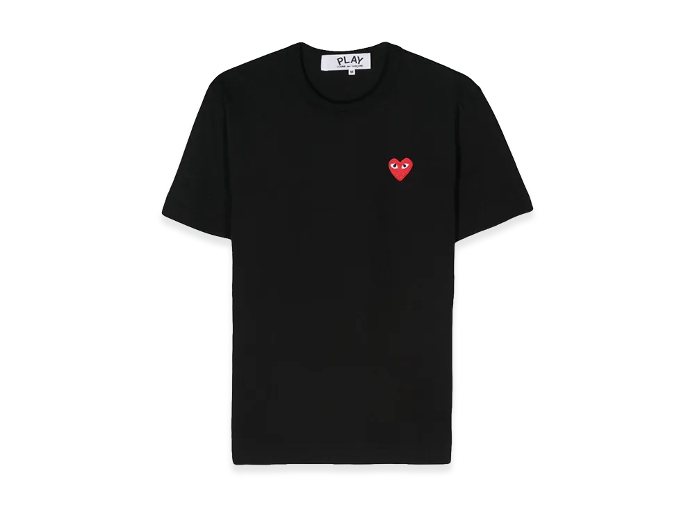 PLAY COMME des GARCONS Logo Patch T-Shirt "Black"