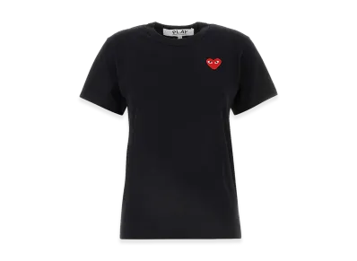 PLAY COMME des GARCONS Women's Cotton T-Shirt "Black"